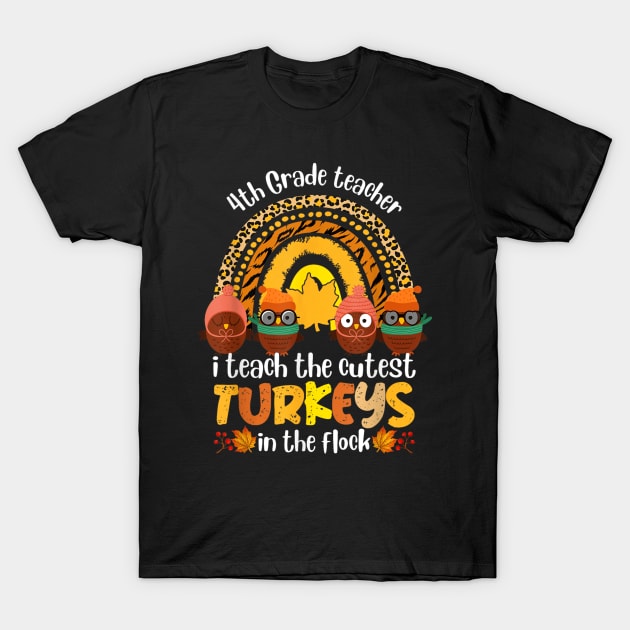 I TEach the cutest turkeys T-Shirt by logo desang